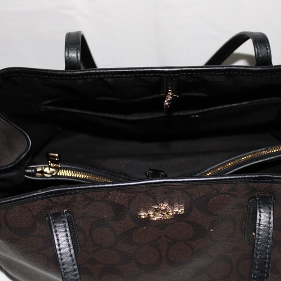 Coach Pre-owned Signature Drawstring Carry All Shoulder Bag - Picture 6 of 11